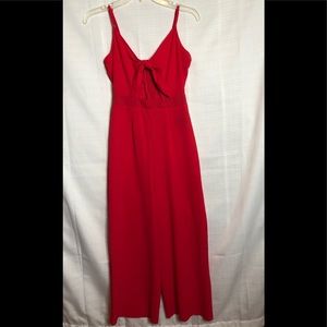 Red jumpsuit